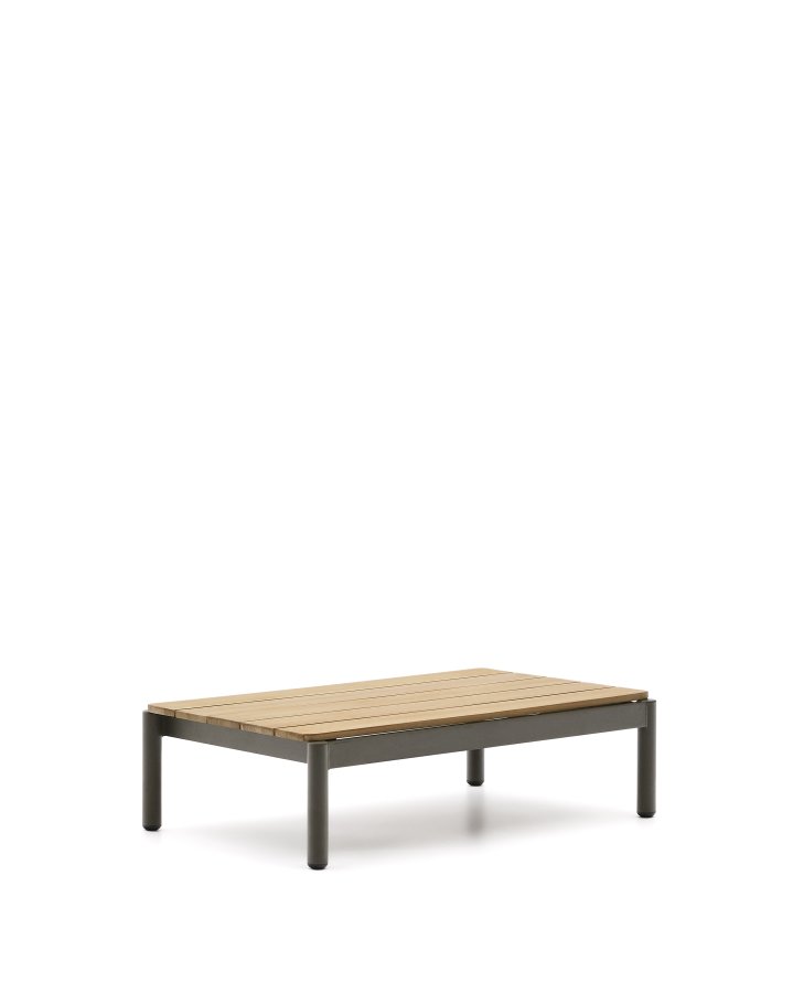  KAVE HOME Sorell salongbord i grnn aluminium og teak 57 x 91 cm FSC 100%