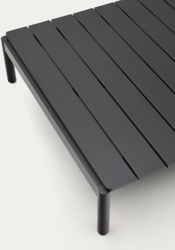 KAVE HOME Sorells utendrs salongbord, rektangulrt - gr aluminium (89x91)