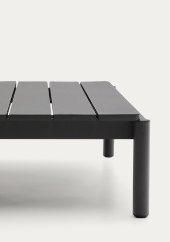 KAVE HOME Sorells utendrs salongbord, rektangulrt - gr aluminium (89x91)