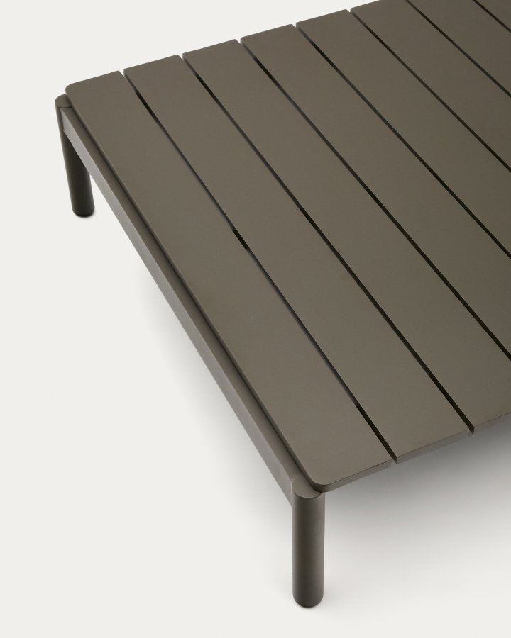 KAVE HOME Sorells utendrs salongbord, rektangulrt - grnn aluminium (89x91)