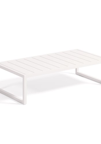 KAVE HOME Comova havebord, rektangulr - hvid aluminium (60x114)