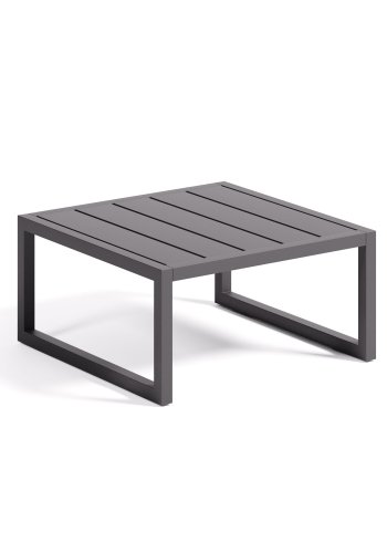 KAVE HOME Comova havebord, kvadratisk - sort aluminium (60x60)