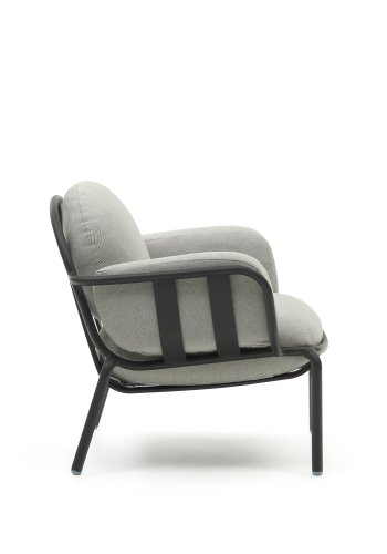 KAVE HOME Joncols hagestol, med gr puter - gr aluminium