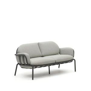 KAVE HOME Joncols 2 pers. havesofa, m. gr hynder - gr aluminium