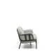 KAVE HOME Joncols 2-manns hagesofa, med gr puter - gr aluminium