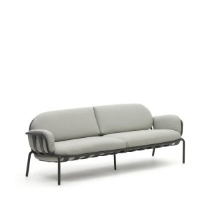 KAVE HOME Joncols 3 pers. havesofa, m. gr hynder - gr aluminium