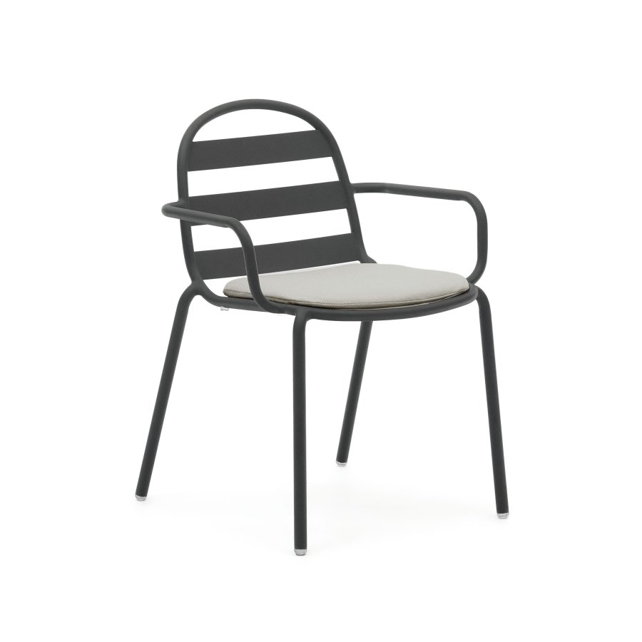 KAVE HOME Joncols stolpute, rektangulr - grtt stoff (43x41)