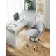 SONGMICS Homeoffice OBG020G01 Snurrstol, Skrivbordsstol, Skumstoppning, H&ouml;jdjusterbar, F&ouml;r Studie, Sovrum, Gr�