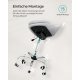 SONGMICS Homeoffice OBG020G01 Snurrstol, Skrivbordsstol, Skumstoppning, H&ouml;jdjusterbar, F&ouml;r Studie, Sovrum, Gr�