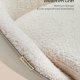 SONGMICS Sherpa sminkstol f&ouml;r hemmakontor, kontorsstol, skumstoppning, h&ouml;jdjusterbar, f&ouml;r arbetsrum, sovrum, cappuccino beige/molnvit OBG020W01