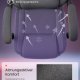 SONGMICS HOME Gamingstol Ergonomisk Computerstol med Fodst�tte Kontordrejestol med Pude Bomuld H�rblanding H�jdejusterbar Duegr� OBG072G01