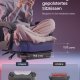 SONGMICS HOME Gamingstol Ergonomisk Computerstol med Fodst�tte Kontordrejestol med Pude Bomuld H�rblanding H�jdejusterbar Duegr� OBG072G01