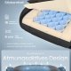 SONGMICS Gamingstol, Kontorstol, Skrivebordsstol, Ergonomisk Gamingstol, S�dehynde med fjedre, Fodst�tte, Arml�n med synkron mekanisme, Bl�ksort OBG079B01