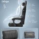 SONGMICS Gamingstol, Kontorstol, Skrivebordsstol, Ergonomisk Gamingstol, S�dehynde med fjedre, Fodst�tte, Arml�n med synkron mekanisme, Bl�ksort OBG079B01