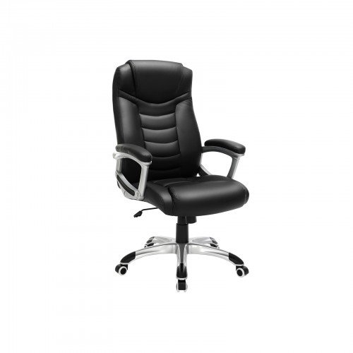 SONGMICS OBG21B - Silla de Oficina, Color Negro
