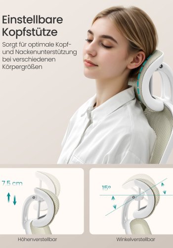 SONGMICS Kontorsstol, Snurrstol i n&auml;t, Ergonomisk svank- och nackst&ouml;d, Lutningsfunktion, Bred sits, Hopf&auml;llbara armst&ouml;d, F&ouml;r kontorssovrum, Cappuccino Beige OBN047K01