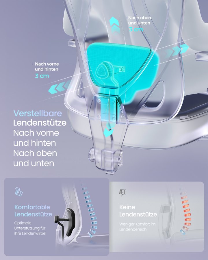 SONGMICS Ergonomisk Kontorsstol med Justerbart St&ouml;d, Bl&auml;cksvart, Artikelnummer: OBN067BH01