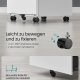 SONGMICS Mobilt arkivskab, afl�seligt, med 4 skuffer, til dokumenter, papirvarer, pr�monteret, til kontor, hjemmekontor, 39 x 45 x 69,3 cm, Cloud White OFC064W14
