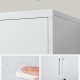 SONGMICS Arkiv, Multifunktionel Garage, Kontor med 2 D�re, Afl�selig, St�lopbevaring, Dyb Opbevaring med Hylder, Til Studie, Stue, Gr� OMC013G01