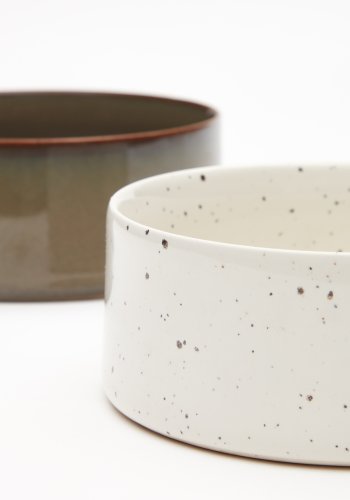 KAVE HOME Dumbi drikke- og matskler for kjledyr, runde - flerfarget keramikk (sett med 2)