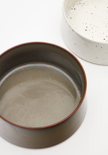 KAVE HOME Dumbi drikke- og matskler for kjledyr, runde - flerfarget keramikk (sett med 2)