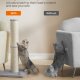 FEANDREA Kradsetr� til Katte, 89 cm h�jt kradsetr� til mellemstore og store katte, sisal kradsetr�, fjederpompon med indbygget klokke, duegr� UPCA041G01