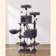 FEANDREA Stor Kradsetr� til Katte M Kradsetr� til Katte 168 cm H�jt Kradsetr� med 13 Kradsetr�er 1 Kradserampe 2 Platforme 2 Huler Kurv H�ngek�je Pomponer til Store Katte R�ggr�