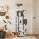 FEANDREA PCT162W01 Kradsetr� til Katte med Bl�dt Betr�k Gr� Bl�