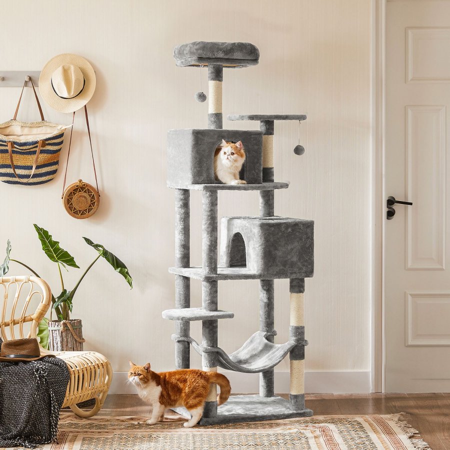 FEANDREA PCT162W01 Kradsetr� til Katte med Bl�dt Betr�k Gr� Bl�