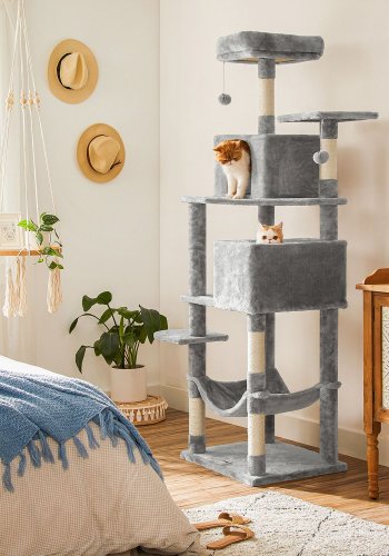 FEANDREA PCT162W01 Kradsetr� til Katte med Bl�dt Betr�k Gr� Bl�