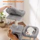 FEANDREA PCT196W01 Kattet�rn, Slankt Kattet�rn, Store Katte, Station�r, Pladsbesparende, Nem Klatring, Stor H�ngek�je, Eliminerer Mangel p� Motion, Flere Hoveder 199 cm H�jde