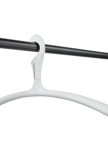 SPINDER DESIGN Arx henger, justerbar, anti-skli - hvit gummibelegg (5 stk.)