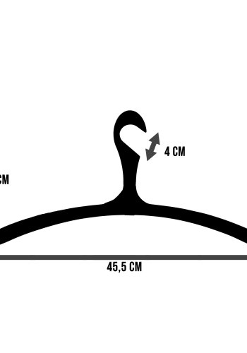 SPINDER DESIGN Arx henger, justerbar, anti-skli - hvit gummibelegg (5 stk.)