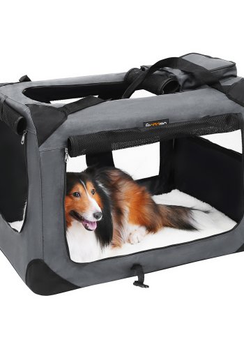 FEANDREA Hundetransport, Foldbar Stoftransport til K�ledyr, 70 x 52 x 52 cm, Gr�