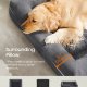 FEANDREA Hundeseng, Ortop�disk Hundeseng, Stor Hundeseng Vandt�t, Aftageligt Vaskbart Betr�k Hundesofa med Skridsikker Bund, H�vede Kanter, 42 x 32 x 8 Tommer, M�rkegr� UPGW077G01V1