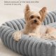 FEANDREA Hundeseng, Mellem Hundesofa, Bl�d Polstring, Vaskbar, 71 x 55 x 18 cm, Duegr� PGW311GD01