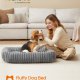 FEANDREA Hundeseng, Stor Hundesofa, Bl�d Polstring, Vaskbar, 91 x 68 x 18 cm, Duegr� PGW312GD01