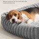 FEANDREA Hundeseng, Stor Hundesofa, Bl�d Polstring, Vaskbar, 91 x 68 x 18 cm, Duegr� PGW312GD01