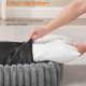 FEANDREA Hundeseng, Stor Hundesofa, Bl�d Polstring, Vaskbar, 91 x 68 x 18 cm, Duegr� PGW312GD01