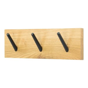 SPINDER DESIGN Pic 3 klesstativ, m. 3 kroker - naturlig og svart eik (B:30)