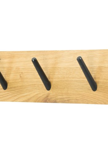 SPINDER DESIGN Pic 3 klesstativ, m. 3 kroker - naturlig og svart eik (B:30)
