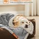 FEANDREA Vandt�t Hundet�ppe, Sherpa Fleece K�ledyrst�ppe til Miniaturehunde og Sm� Hunde, Katte, 102 x 74 cm, Vendbart Sofabetr�k, Maskinvaskbar, Gr� UPPB040G01