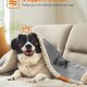 FEANDREA Vandt�t Hundet�ppe, Sherpa Fleece K�ledyrst�ppe til Sm� og Mellemstore Hunde, Katte, 127 x 101 cm, L, Maskinvaskbar, Vendbar Hundesofabetr�k, Gr� PPB050G01
