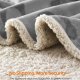 FEANDREA Vandt�t Hundet�ppe, Sherpa Fleece K�ledyrst�ppe til Sm� og Mellemstore Hunde, Katte, 127 x 101 cm, L, Maskinvaskbar, Vendbar Hundesofabetr�k, Gr� PPB050G01
