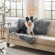 FEANDREA Vandt�t Hundet�ppe, Sherpa Fleece K�ledyrst�ppe til Mellemstore og Store Hunde, Katte, 152 x 127 cm, XL, Maskinvaskbar, Vendbar Hundesofabetr�k, Gr� PPB060G01