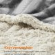 FEANDREA Vandt�t Hundet�ppe, Sherpa Fleece K�ledyrst�ppe til Mellemstore og Store Hunde, Katte, 152 x 127 cm, XL, Maskinvaskbar, Vendbar Hundesofabetr�k, Gr� PPB060G01