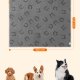 FEANDREA Vandt�t Hundet�ppe, Sherpa Fleece K�ledyrst�ppe til Mellemstore og Store Hunde, Katte, 152 x 127 cm, XL, Maskinvaskbar, Vendbar Hundesofabetr�k, Gr� PPB060G01