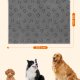 FEANDREA Vandt�t Hundet�ppe, Sherpa Fleece K�ledyrst�ppe til Store og Ekstra Store Hunde, Katte, 203 x 152 cm, XXL, Maskinvaskbar, Vendbar Hundesofabetr�k, Gr� PPB080G01