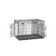 FEANDREA Hundebur, Hundebur med 2 d�re, 122 x 74,5 x 80,5 cm, Sort PPD48BK