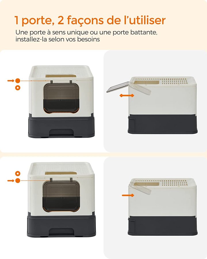 FEANDREA lukket sppelkasse, m. avtakbart brett, se, brste, anti-lekkasje - beige og svart plastik